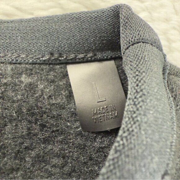 Fear of God Mens Sz Large NWT Essentials Black Oversized Baggy Crewneck Sweater - Picture 5 of 5